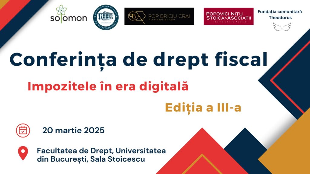 Conferința de drept fiscal - Impozitele în era digitală, ed. a III-a