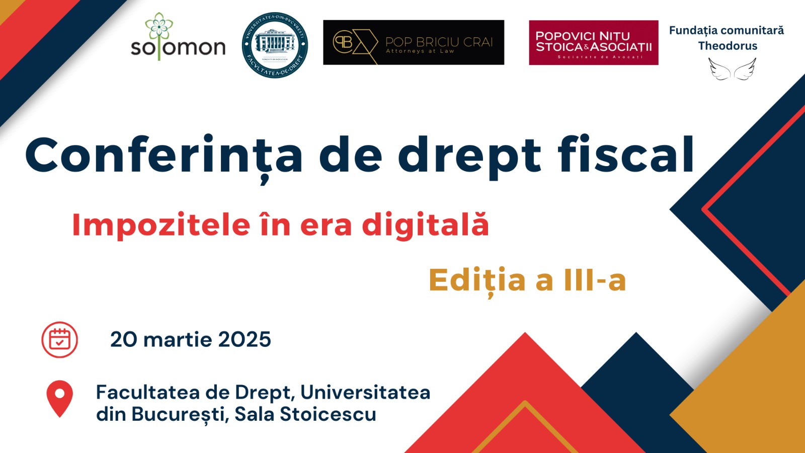Conferința de drept fiscal - Impozitele în era digitală, ed. a III-a